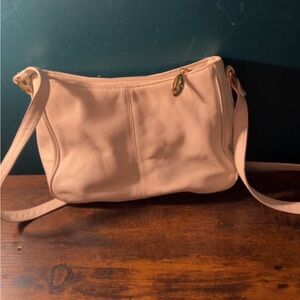 Aldo Cream Shoulder Bag with Gold Accents